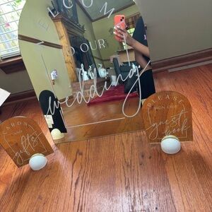 Wedding Welcome Mirror Sign